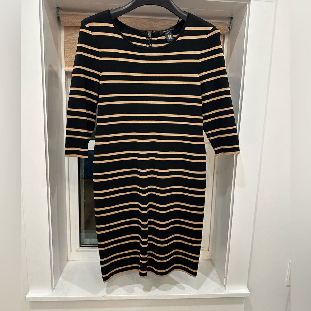 Pink Tartan midi black and gold dress